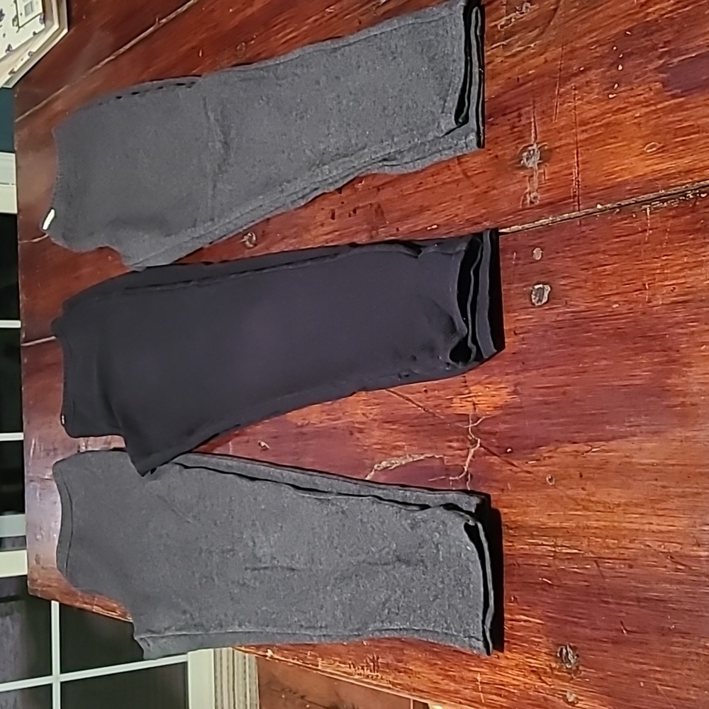 3 pairs leggings. Great fabric. Soft stretchy and comfy.  Like new